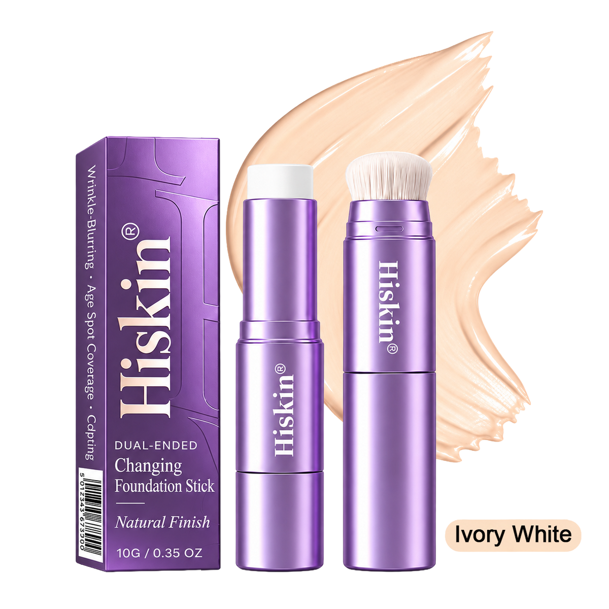 🔥 LAST 2 HOURS · 80% OFF! Hiskin® 2-in-1 Color-Changing Foundation Stick | Conceals Age Spots, Blurs Fine Lines & Hydrates Skin with a Built-In Brush for a Youthful Glow!