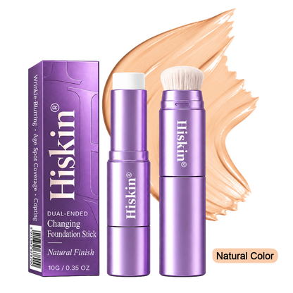 🔥 LAST 2 HOURS · 80% OFF!  Hiskin® 2-in-1 Color-Changing Foundation Stick | Conceals Age Spots, Blurs Fine Lines & Hydrates Skin with a Built-In Brush for a Youthful Glow!