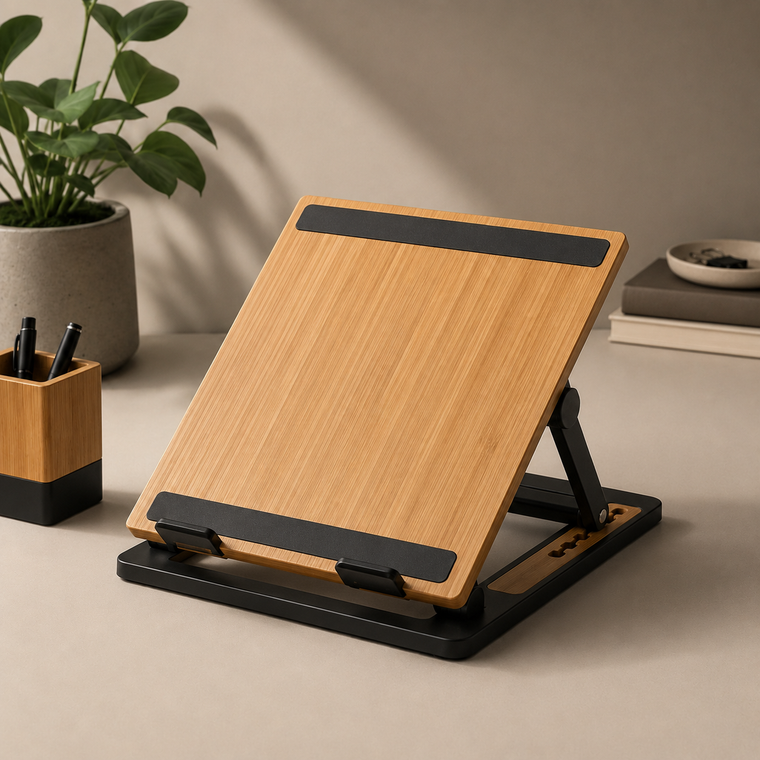 Lumitagecare Adjustable Bamboo Laptop Stand