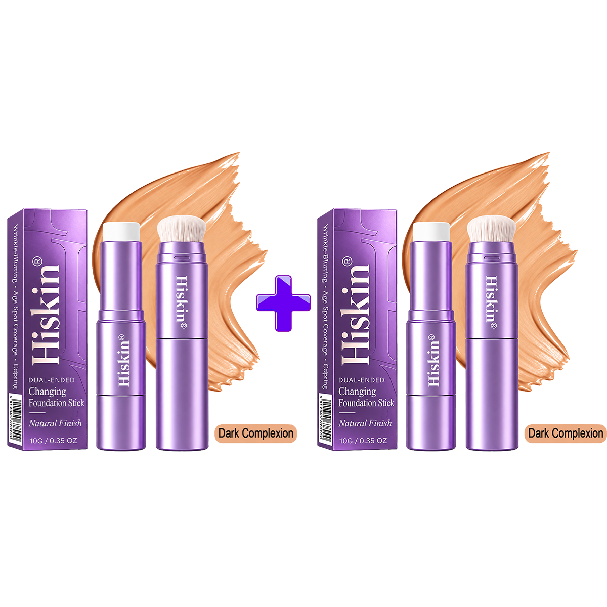 🔥 LAST 2 HOURS · 80% OFF!  Hiskin® 2-in-1 Color-Changing Foundation Stick | Conceals Age Spots, Blurs Fine Lines & Hydrates Skin with a Built-In Brush for a Youthful Glow!